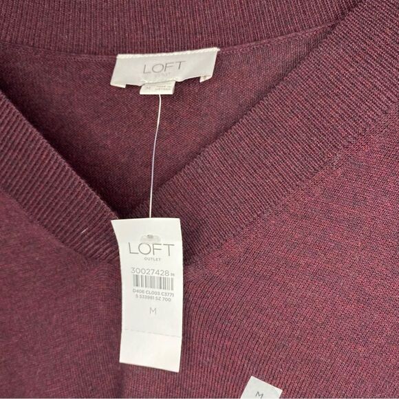2 FOR $10 Loft Oversized v neck sweater Size M - Picture 3 of 3